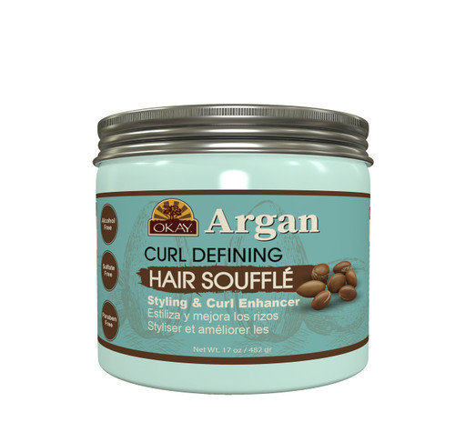 OKAY ARGAN  CURL DEFINING HAIR SOUFFLE 17.oz / 482 gr.