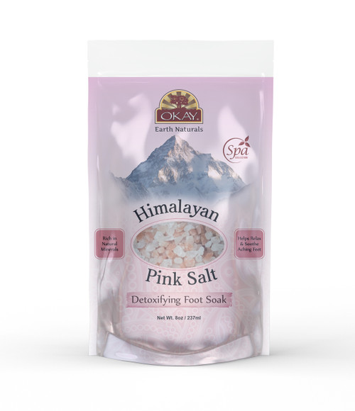 OKAY  Himalayan Pink Salt - Detoxifying Foot Soak
