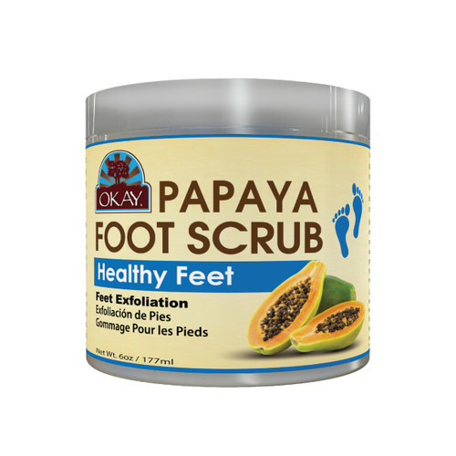 OKAY Papaya Foot Scrub 6oz / 177ml