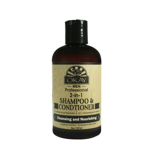 OKAY 2 in 1 Men Shampoo Conditioner 8oz / 237ml