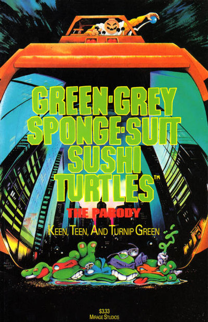 Green-Grey Sponge-Suit Sushi Turtles #1