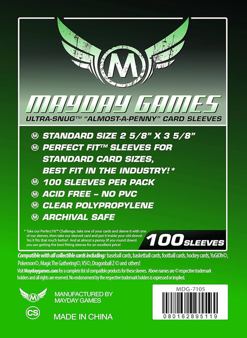 Ultra-Snug "Almost-a-Penny" Card Sleeves