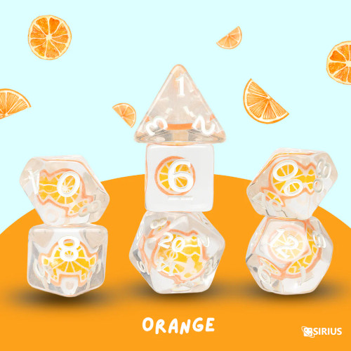 Fruit Slice Dice Set - Orange