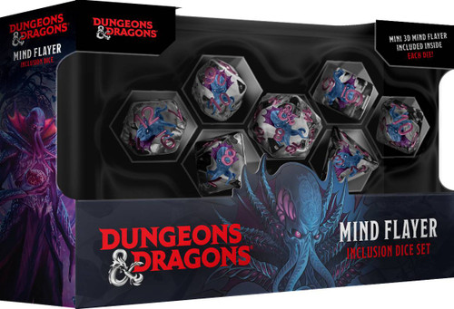 D&D Mind Flayer Resin Dice Set