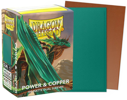 Dragon Shield Card Sleeves - Power & Copper (Matte Dual)