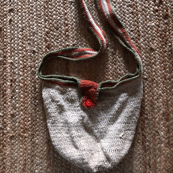 Boho Handmade Crocheted Crossbody Market Bag