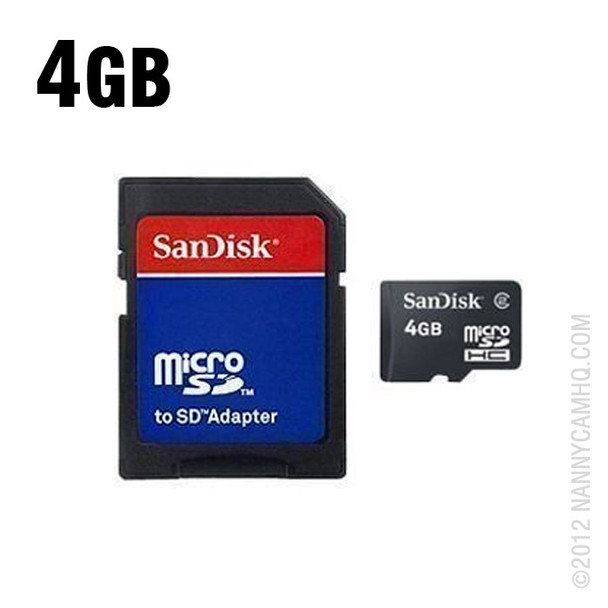 4GB Micro SD Card with SD Card Adapter