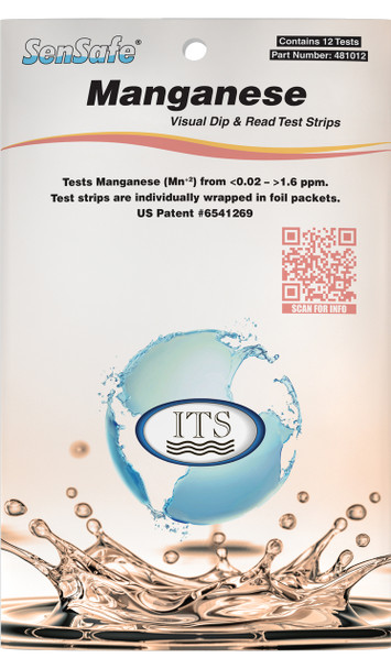 Manganese test strips packet