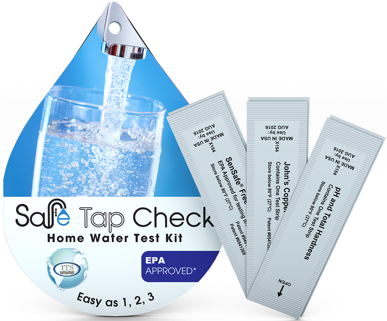 saftetap instructions and test strips
