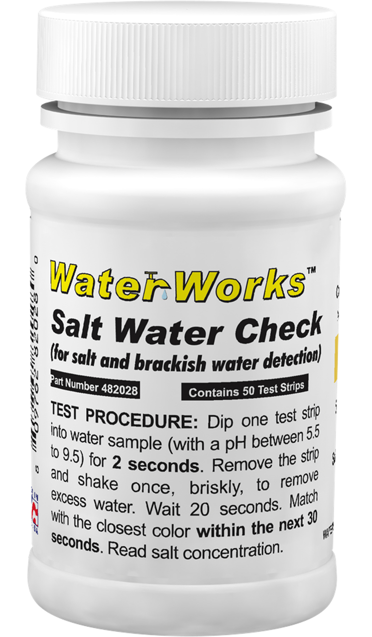 WaterWorks™ Salt Water Check Test Strips | Industrial Test Systems