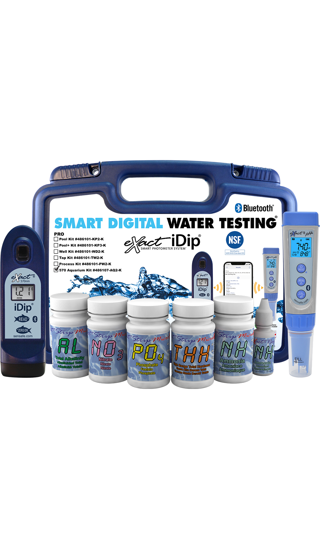 eXact iDip® 570 Freshwater Aquarium Pro Kit, Water Test Kit