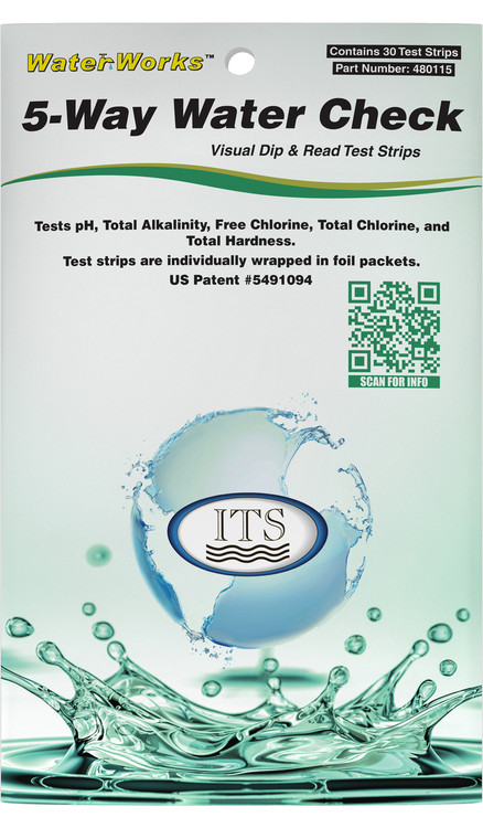 WaterWorks™ 5-WAY Water Check Test Strips (Pocket Packs