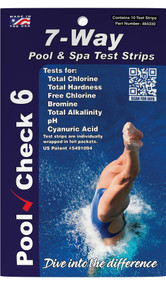 Pool Check 6 - 7-way Test Strips Front