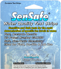 Water quality test strips packet