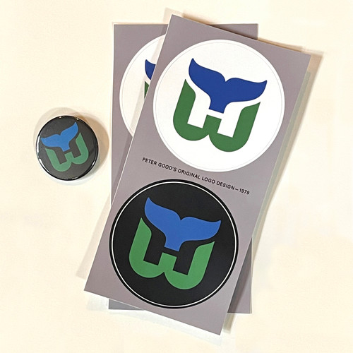 Four 3" circle stickers with one 1.75" button.
Together in a 4" x 7.5" clear package, to share with friends!