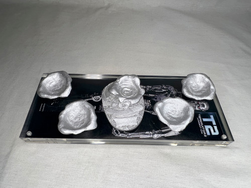 Terminator 2, Judgment Day, T-1000, Liquid Bullet Holes and Badge Set, Resin, Display Plaque, Signed, Numbered, Limited Edition