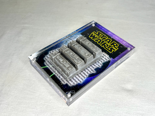 Star Wars Death Star Surface Piece A, Real Prop Replica, Display Plaque, Solid Resin, Signed, Numbered, Limited Edition