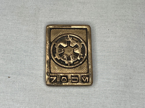 Star Wars Galactic Gold Credit Chip Piece, Real Prop Replica, Solid Metal, Signed, Numbered, Limited Edition