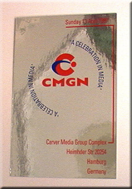 007 James Bond,Tomorrow Never Dies, Real Prop CMGN Invitation Card