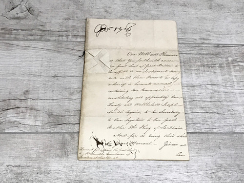 King George III Signed Letter 1807, Fully Authenticated