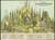 Pictorial Map of the Principal High Buildings of the Old World in 1884, Color 78 Classic Monuments in all