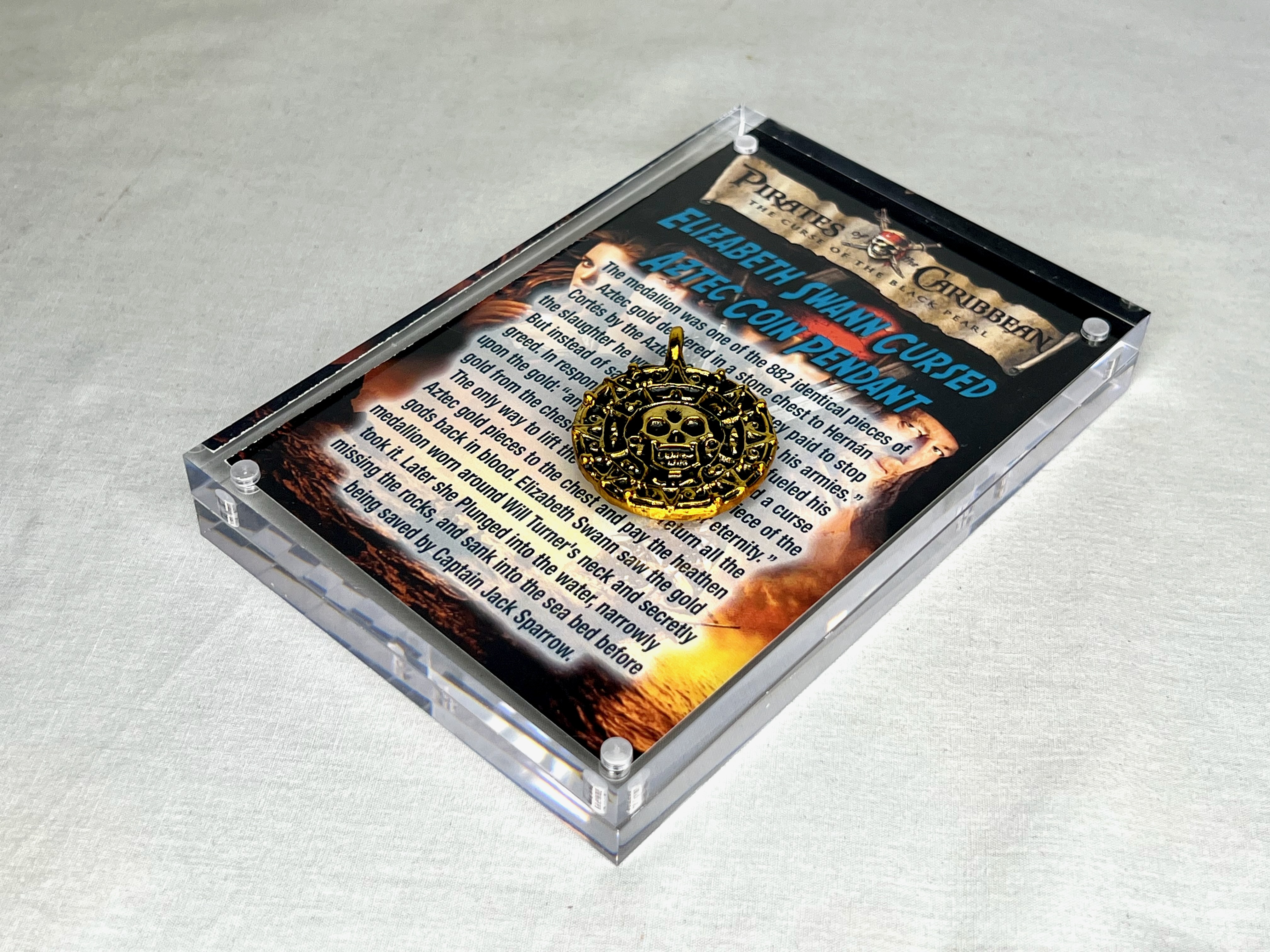 Pirates of The Caribbean, Elizabeth Swann Cursed Coin Pendant
