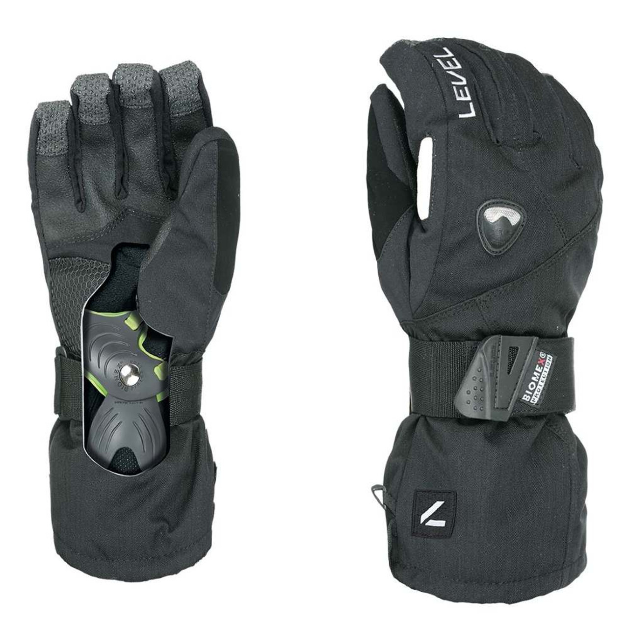 LEVEL Fly Mitt ブラック XXL Amazon.com : Level Fly Snowboard Mittens with Wrist Guards