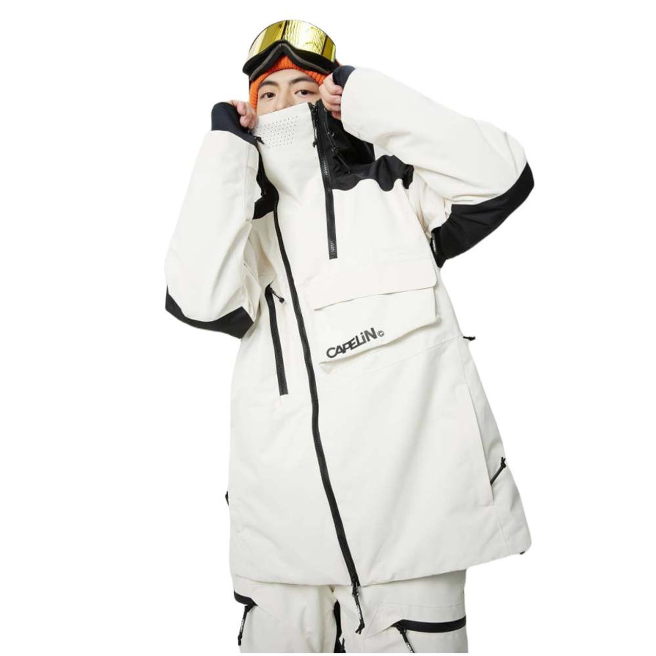 CAPELIN スノーボードウェア ホワイト/ブラック Capelin Crew Link Mens Jacket 2025 | Corbetts Ski + Snowboard