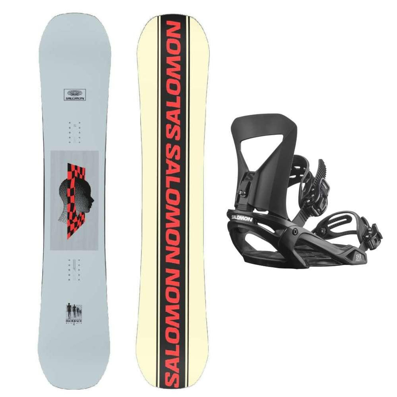 Salomon Kickback Snowboard w Salomon Pact Mens Snowboard