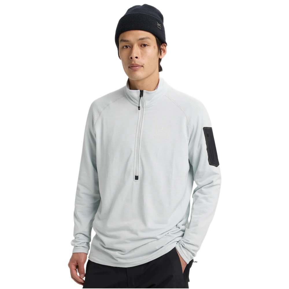 Burton [ak] Helium Grid Mens Half-Zip Fleece 2026 | Corbetts Ski +