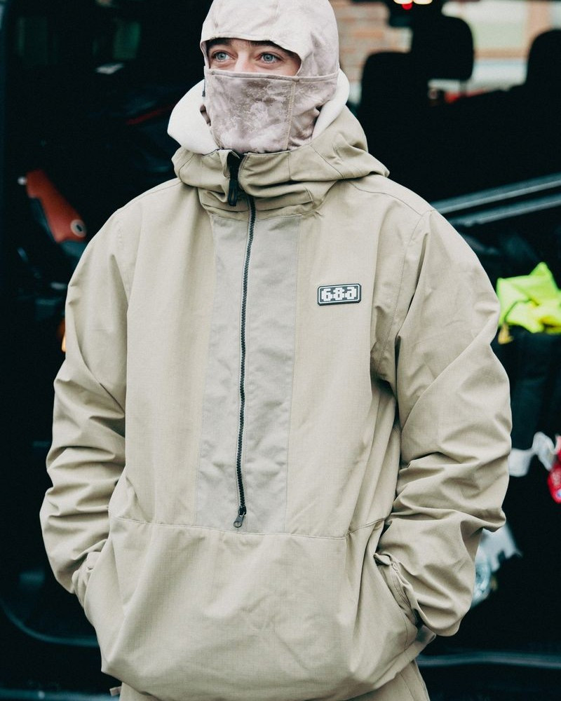 ジャケット・アウター STRETCH LIGHT WEIGHT HOODED BLOUSON 686 Ghost 2.5L Mens Anorak 2026 | Corbetts Ski + Snowboard