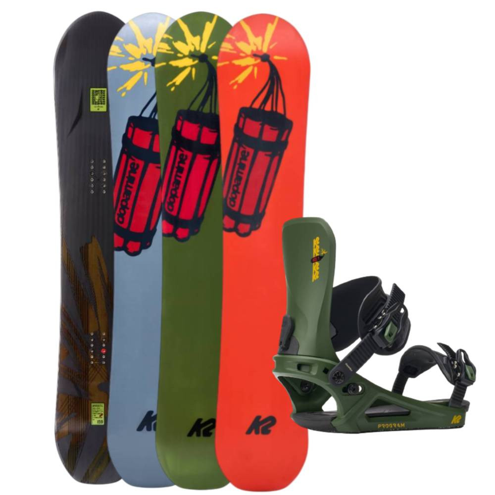 K2 Antidote Snowboard w K2 Program Snowboard Bindings Package 2026