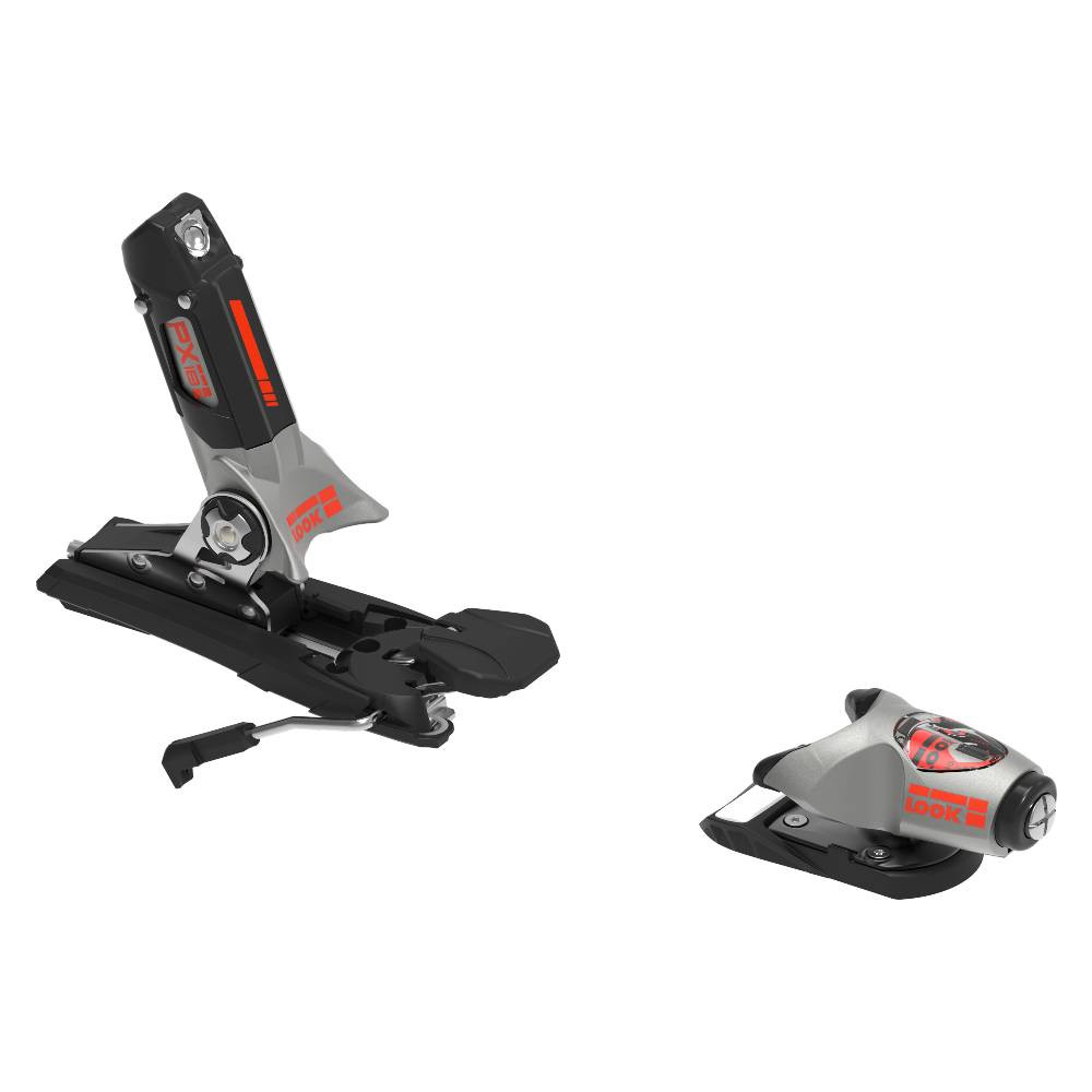 Look PX 18 Silver Red Ski Bindings 2027 | Corbetts Ski + Snowboard