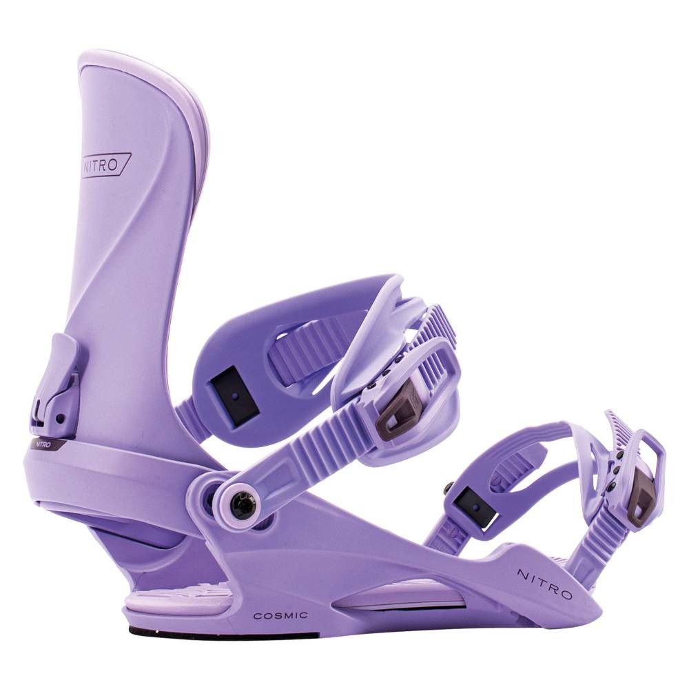 nitro cosmic snowboard bindings Womens 2023 S/M Plum Vines The women s Cosmic binding offers comfort and fit that is out of this world Nitro Cosmic Snowboard bindings Wmn