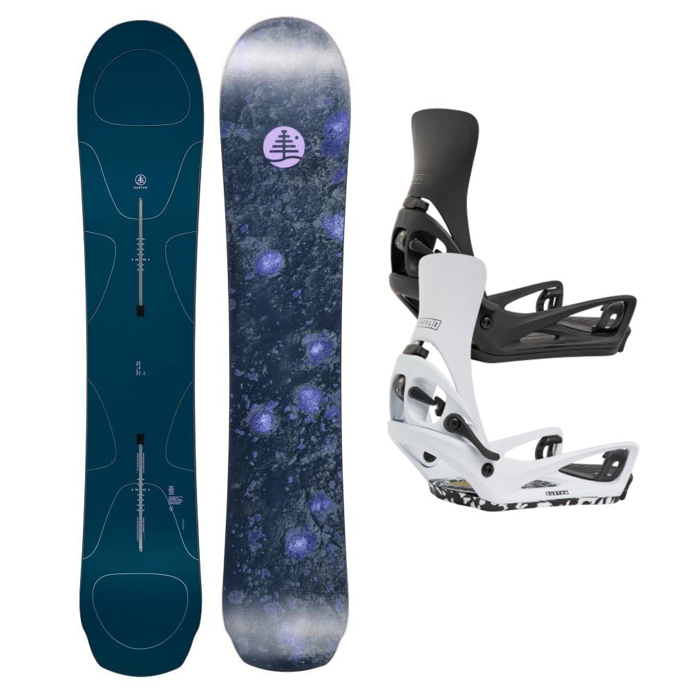 Burton Family Tree Full Nelson Snowboard w Burton Step On Cartel X