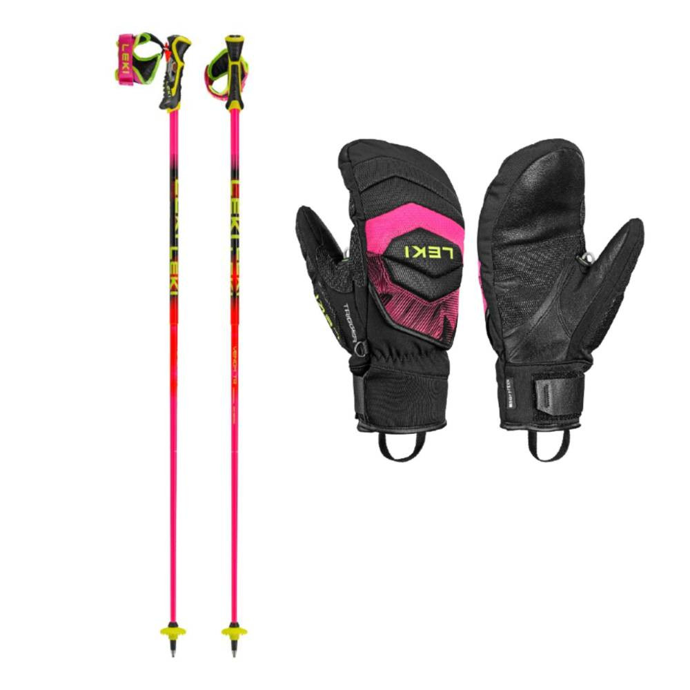 Leki WCR Core TR Mitt w Leki Venom SL TR Ski Poles Package 2027
