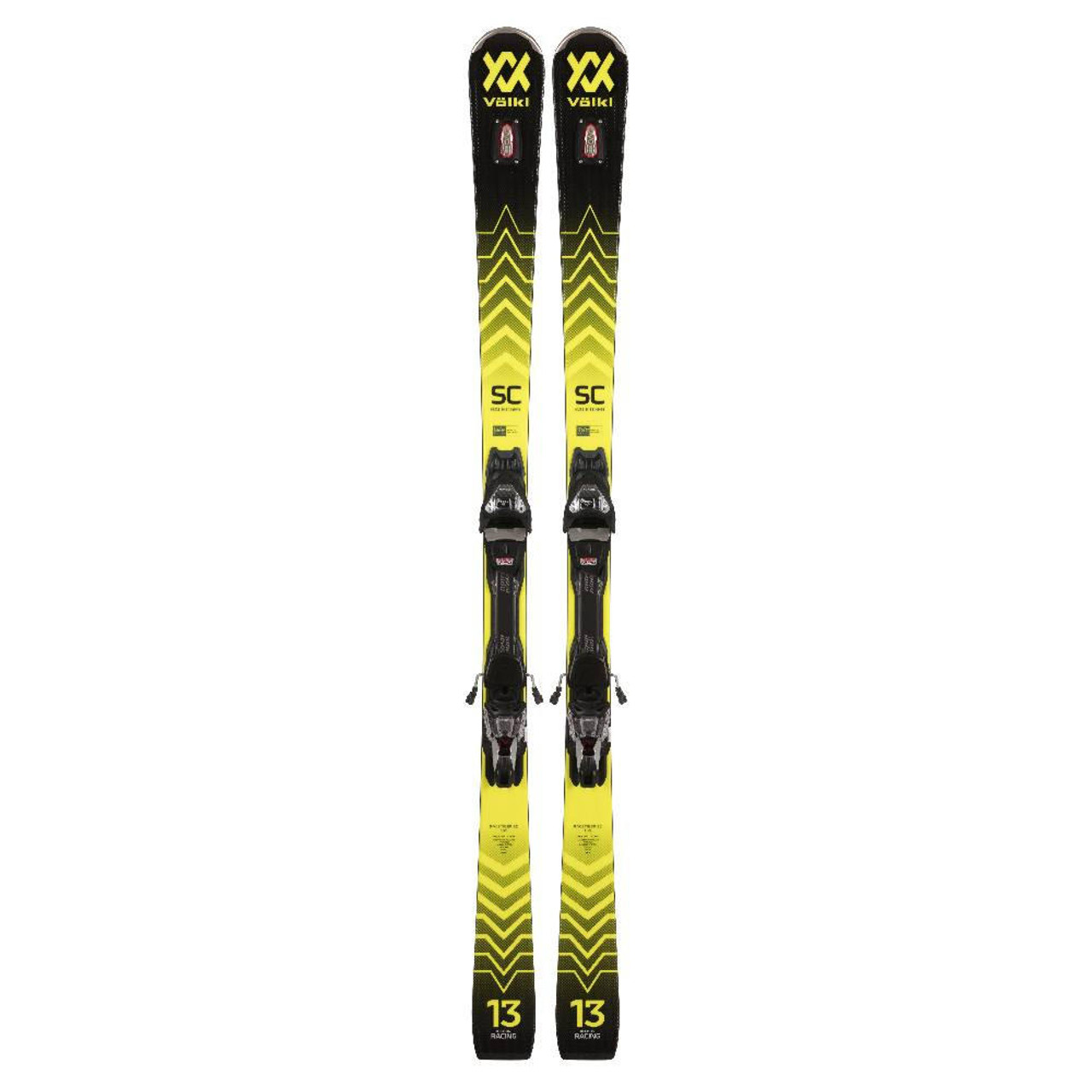 2023 Volkl Racetiger SC Black Skis w/ vMotion 12 GW Bindings