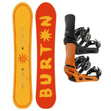 Burton Counterbalance Sun Glow Snowboard w/ Burton Cartel X Snowboard Bindings Package 2027