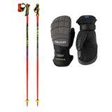 Hestra GSL Race Trigger Adult Mitt w/ Leki WCR Pro SL TR Ski Poles Package 2027
