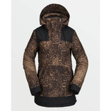 Volcom Fern Insulated Gore Womens Leopard Pullover Jacket 2022