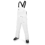 Volcom Roan Bib Overall S ホワイト/ネイビー Volcom Roan Mens Bib Overall Pant 2024 | Corbetts Ski +