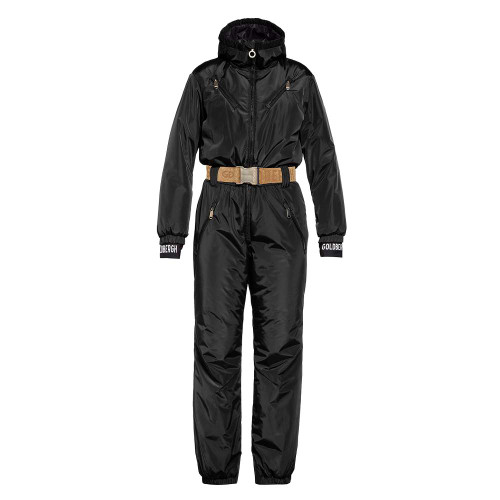 Goldbergh Parry Faux Border Ski Jumpsuit Black Women's ski suits