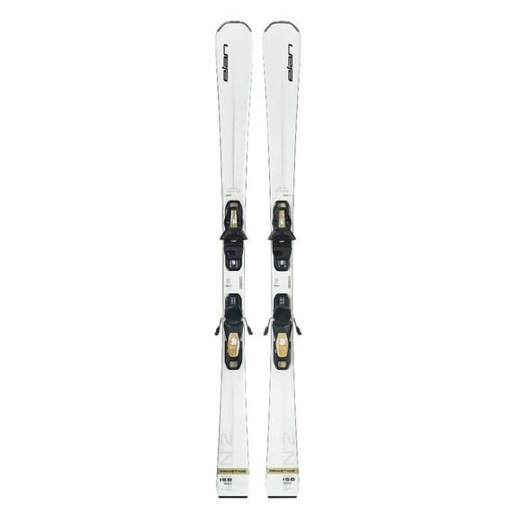 Elan Primetime No2 W White Womens Skis w/ EL 9.0 GW Bindings 2026 Elan Primetime No2 W White Womens Skis w/ EL 9.0 GW Bindings 2026