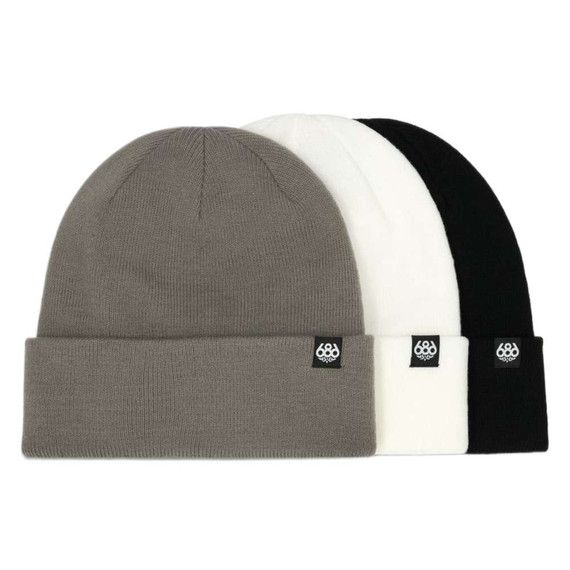 686 Standard Roll Up Adult Assorted Beanie 3-Pack 2026