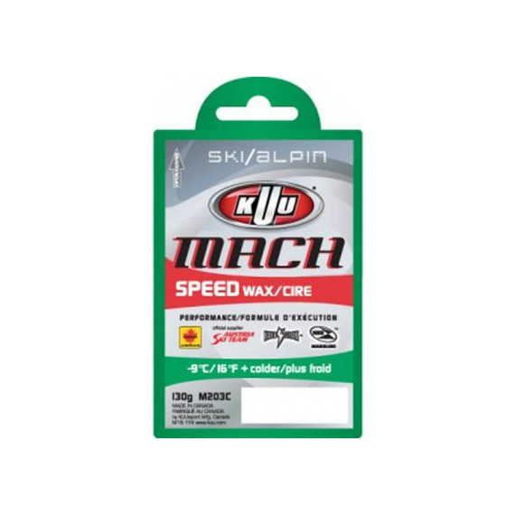 Kuu Mach+ Speed Green - Cold (-9c to -16c) 130g 2026 Kuu Mach+ Speed Green - Cold (-9c to -16c) 130g 2026
