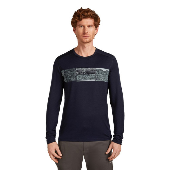 Icebreaker Merino 200 Oasis GRX1 Mens Long Sleeve Crewe 2026