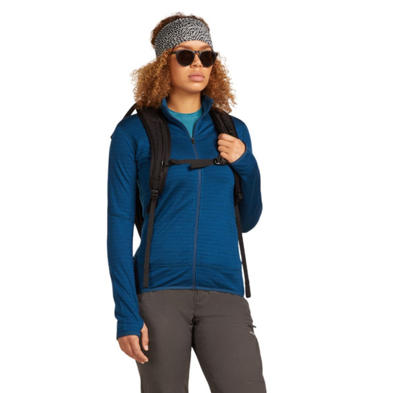 Icebreaker Merino Blend 300 RealFleece Descender Womens Long Sleeve Zip 2026