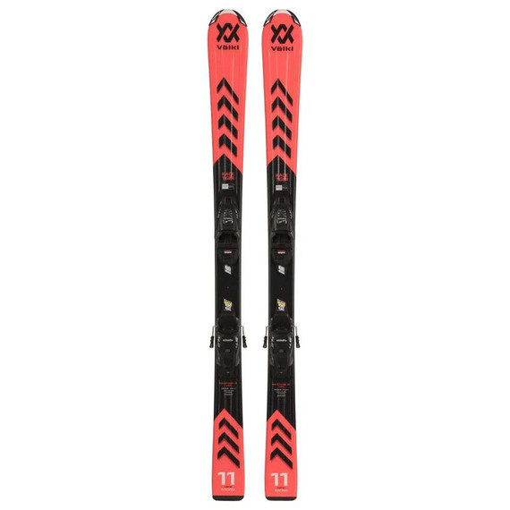 Volkl Racetiger JR Red Skis w/ vMotion JR 4.5 GW Bindings 2024