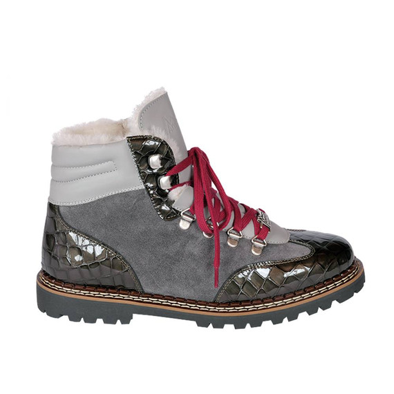 Ammann Valbella 4 Womens Anthracite Croc/Ash Suede Boot 2023