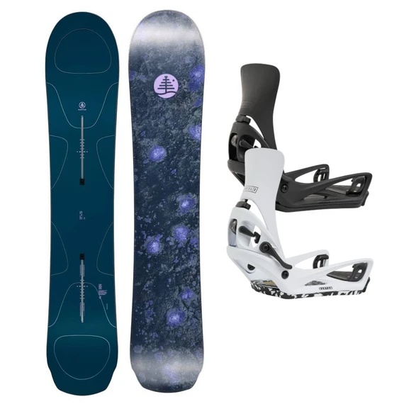 Burton Family Tree Full Nelson Snowboard w/ Burton Step On Cartel X Snowboard Bindings Package 2027